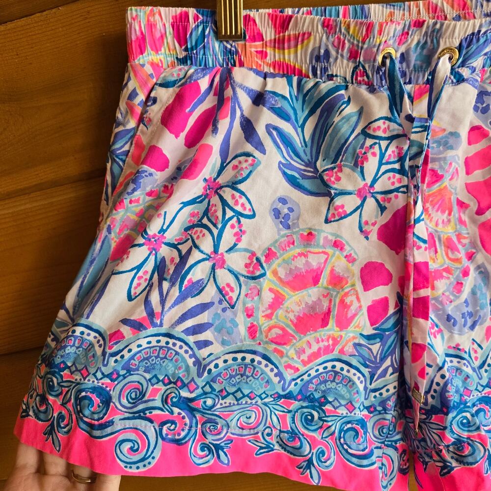 Lilly Pulitzer Shorts Rainforest Retreat Katia M Beachy Ocean Summer Flowy Boho - Picture 4 of 6